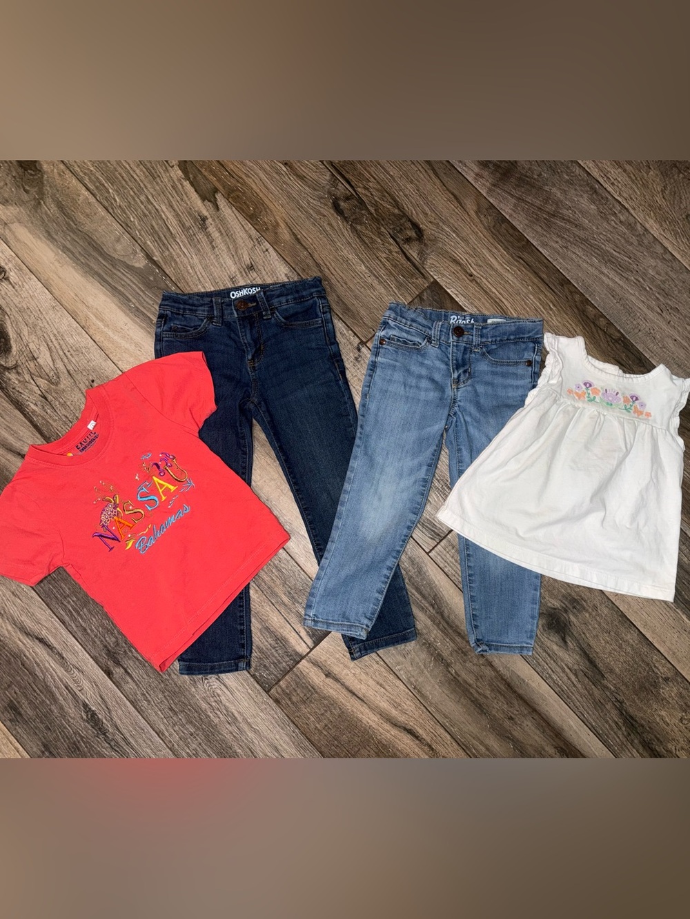 OshKosh B'gosh Girls' Skinny Jeans and Tops Bundle